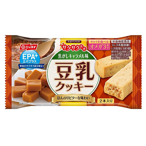 ニッスイ Epa エパプラス 豆乳クッキー サクサク食感 焦がしキャラメル味 27g 健康エクスプレス