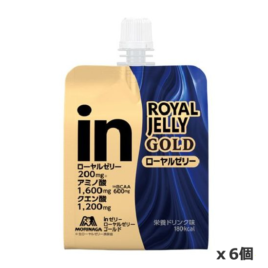 森永製菓 inゼリー ローヤルゼリーゴールド 180g x 6個