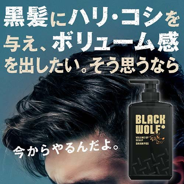 大正製薬】 [ブラックウルフ] ボリュームアップ スカルプ シャンプー