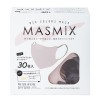 MASMIXマスク 30枚入り x1個 ペールライラック×ダークグレー