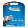 Schick シック クアトロ4 替刃(8個入)(剃刀 かみそり 髭剃り ひげそり)