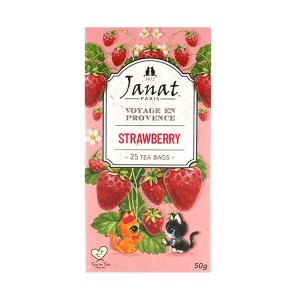 Janat ジャンナッツ プロヴァンスシリーズ ストロベリー(50g) (ティーバック 紅茶 フレーバーティ)