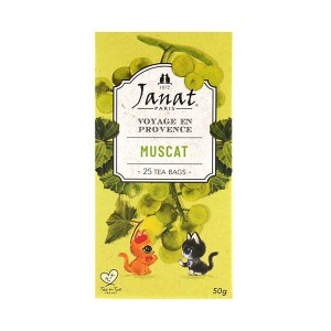 Janat ジャンナッツ プロヴァンスシリーズ マスカット(50g)(ティーバック 紅茶 フレーバーティ)