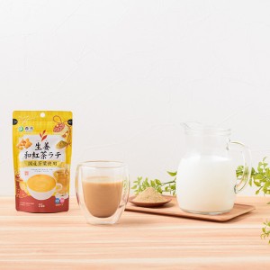 共栄製茶 森半 生姜和紅茶ラテ 75g（粉末タイプ ホット アイス 和のチャイ）