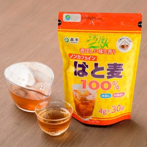 共栄製茶 森半 ノンカフェイン はと麦100％ 30袋(ティーバッグ　お湯出し 水出し　ハトムギ)