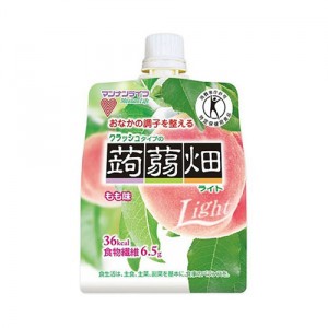 [特定保健用食品(特保)]マンナンライフ クラッシュタイプの蒟蒻畑ライトもも味 150g x 30個セット