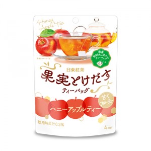 【ゆうパケット配送対象】[三井農林]日東 果実とけだす ハニーアップル ティーバッグ 4袋入りx1個(ポスト投函 追跡ありメール便)