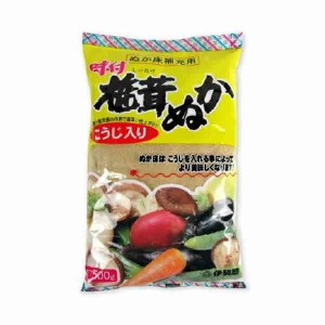 伊勢惣 味付椎茸ぬか 500g x1個　(ぬか床補充用)（ぬか漬け）