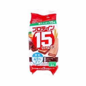 【栄養機能食品】ハマダコンフェクト プロテイン15ウエハース カカオ (6枚)(高たんぱく　15g)