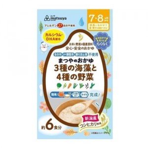 まつやおかゆ３種の海藻と４種の野菜６食入