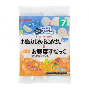 ピジョン 元気アップ 小魚とひじき&お野菜すなっく 6g 2袋 (離乳食)