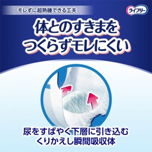 ユニチャーム ライフリー ズレずに安心 紙パンツ用 尿とりパッド 夜用 42枚入(介護用品 大人用おむつ)