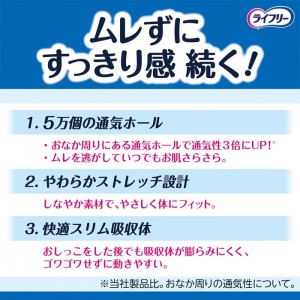 ユニチャーム ライフリー ムレずに爽快うす型パンツ 2回分 Mサイズ 22枚入り(介護用品 大人用おむつ)