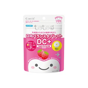 テテオ 乳歯期からお口の健康を考えた 口内バランスタブレット DC+ つみたていちご味 60粒