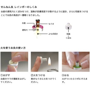 【ゆうパケット配送対象】せんねん灸 レインボー 20点入 おためしタイプ(ポスト投函 追跡ありメール便)