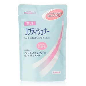 [熊野油脂]ファーマアクト 弱酸性薬用コンディショナー 詰替え 400mL (PHARMA ACT)