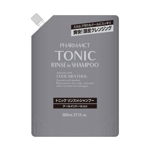 [熊野油脂]ファーマアクト クールトニックリンスインシャンプー 詰替 800ml(つめかえ・詰替え・詰め替え)