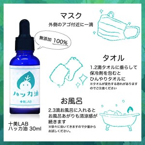 [ツーウェイワールド]十美LAB ハッカ油 30ml