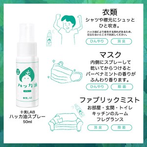 [ツーウェイワールド]十美LAB ハッカ油スプレー 50ml