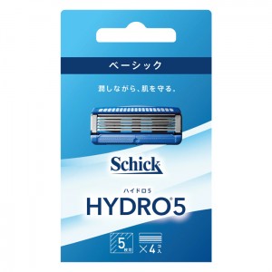 Schick シック ハイドロ5 ベーシック 替刃 (4個入)(剃刀 かみそり 髭剃り ひげそり)