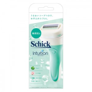 Schick シック イントゥイション 敏感肌用 ホルダー(刃付き+替刃1個)(女性用 顔そり 剃刀 かみそり 髭剃り ひげそり)