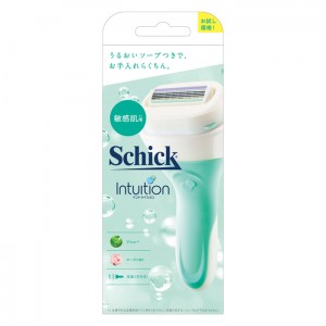 Schick シック イントゥイション 敏感肌用 ホルダー(刃付き)お試し用(女性用 顔そり 剃刀 かみそり 髭剃り ひげそり)