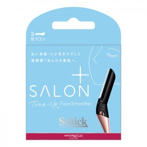 Schick シック ハイドロシルク サロンプラス トーンアップ フェイススムーサー 替刃(3個入)(女性用 顔そり 剃刀 かみそり 髭剃り ひげそり)