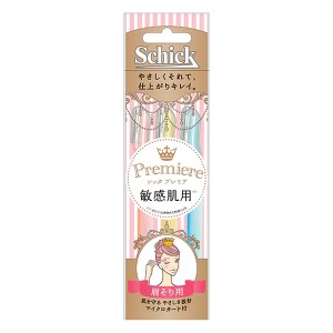 【ゆうパケット配送対象】Schick シック プレミア 敏感肌用 まゆ用 Lディスポ (3本入)(フェイス用カミソリ 眉 顔そり かみそり)(ポスト投函 追跡ありメール便)