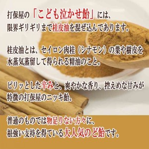 【ゆうパケット配送対象】「打保屋(うつぼや)」手作り飴ニッキのど飴 80g x1個(岐阜 高山 飛騨の駄菓子)(ポスト投函 追跡ありメール便)