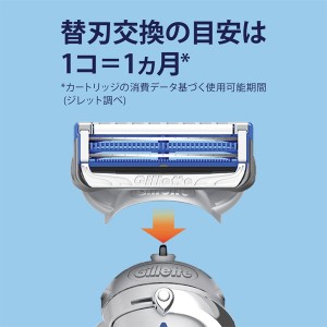 [P&G]ジレット スキンガード フレックスボール マニュアルホルダー 本体＋替刃2個入り(男性用 メンズ カミソリ シェーバー 剃刀)