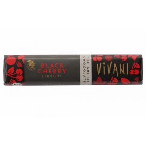 Vivani オーガニック ダークチョコレートバー ブラックチェリー 35g