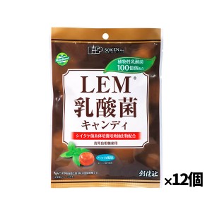 【創健社】LEM乳酸菌キャンディ 63g(個包装込み) x12個(飴 ハッカ味 喉の乾燥が気になる時 外出時)