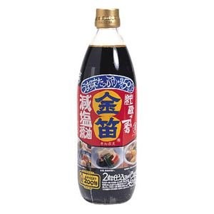 笛木醤油 金笛 減塩醤油 600ml