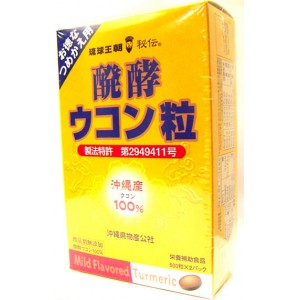 醗酵ウコン粒 詰替え用パック 1000粒(500粒x2袋入)【琉球バイオリソース】(サプリメント)