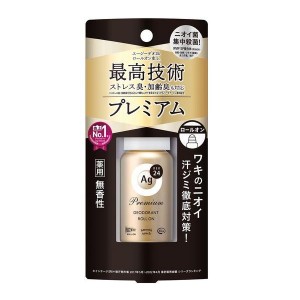 [ファイントゥデイ]Ag デオ24 プレミアムデオドラントロールオン 薬用 無香性 40ml(汗じみ対策 液体 ニオイ菌 ストレス臭 加齢臭)