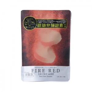 【ゆうパケット配送対象】炭酸源 美容保湿炭酸タブレット浴用化粧料FIRE RED レッドペッパーハーブ 1回用(2錠入り)[浴用化粧料](ポスト投函 追跡ありメール便)