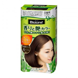 [花王]ブローネ 香りと艶カラー クリーム 6 ダークブラウン 80g [医薬部外品](白髪用 ヘアカラー クリーム セルフカラー)