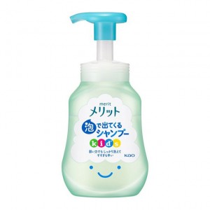 [花王]メリット 泡で出てくるシャンプー キッズ 本体 300ml (ポンプ式 子ども用 シャンプー ヘアケア 本体)