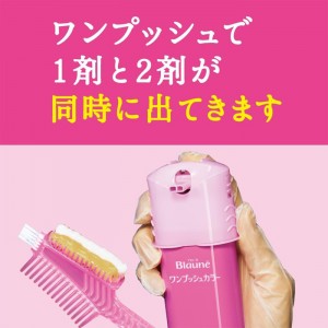 [花王]ブローネ ワンプッシュカラー 5 ブラウン 80g [医薬部外品] (やさしい香り 白髪用 ヘアカラー クリーム)