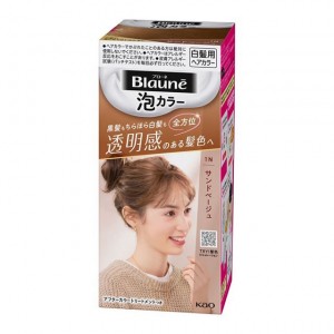 [花王]ブローネ 泡カラー 1N サンドベージュ[医薬部外品](白髪用 ヘアカラー クリーム セルフカラー 泡)