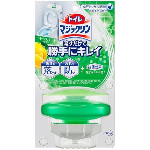 [花王]トイレマジックリン トイレ用洗剤 流すだけで勝手にキレイ シトラスミントの香り 本体 80g(黒ずみ防止 トイレ掃除 消臭芳香剤)