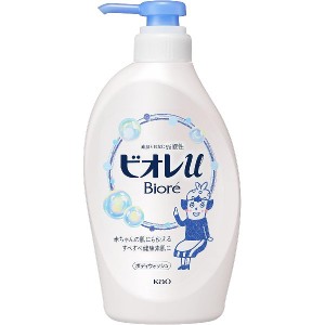 [花王]ビオレu ボディウォッシュ プレーン ポンプ 480ml(ボディソープ ボディシャンプー 弱酸性 液体タイプ Biore)