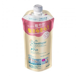 [花王]メリット コンディショナー つめかえ用 340ml[医薬部外品](詰替 リンス ヘアケア お風呂 バス用品)