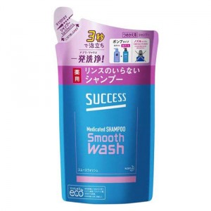 花王 サクセス リンスのいらない薬用シャンプー スムースウォッシュ つめかえ用 320ml[医薬部外品]