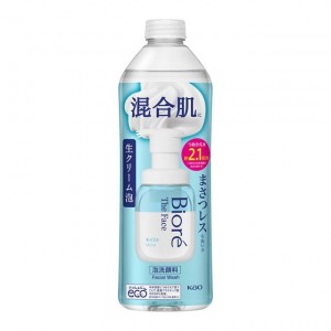 [花王]ビオレ ザフェイス 泡洗顔料 モイスト 詰替え用 フローラルサボンの香り 340ml (泡洗顔 摩擦レス 皮脂・乾燥)