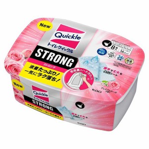 [花王]トイレクイックル ストロング プレミアムローズの香り 容器入 8枚(トイレ用 おそうじシート 掃除用品 トイレ掃除)