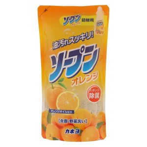 [カネヨ]ソープン オレンジ 詰替え用 500ml (食器 野菜洗い 油汚れ オレンジオイル配合)