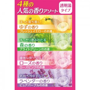 [白元アース]HERSバスラボ 4種の香りアソート 12錠入り (薬用 炭酸 入浴剤 スキンケア 保湿)