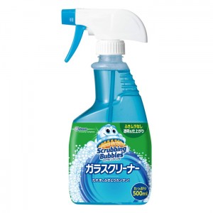 [ジョンソン]スクラビングバブル ガラスクリーナー 本体 500ml(窓掃除 くもりどめ 窓ガラス 掃除用品 ガラス クリーナー 泡スプレー 高密着 窓 鏡 手垢)