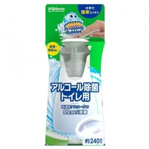 [ジョンソン]スクラビングバブル アルコール除菌 トイレ用 本体 300ml(便器 便座 トイレ 除菌 片手で簡単)